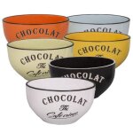 Lot de 6 bols brasserie 6 couleurs aille unique