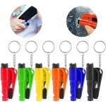Lot de 6 - brise - vitre 3 en 1 pour voiture - porte - cl�s avec brise - vitre int�gr� - outil de survie ...