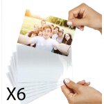 Lot de 6 cadres photos magn�tique - 10 x 15 cm - sticker photo