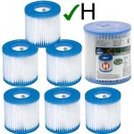 Lot de 6 cartouches de filtration intex pour filtre piscine - intex type h