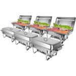 Lot de 6 chafing dish milan 9 litres olympia gn1 / 1 Lot de 6 chafing dish milan 9 litres olympia gn1 / 1