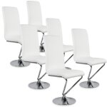 Lot de 6 chaises design colami blanc