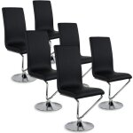 Lot de 6 chaises design colami noir