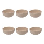 Lot de 6 coupelles marie 15cm nude
