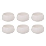 Lot de 6 coupelles en porcelaine nora 10cm blanc