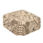 Alpes blanc - lot de 6 galettes de chaise montagne marron 38x38 cm ? style chalet rustique ? confortables ...