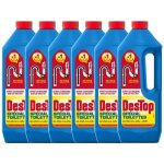 Lot de 6 gels d�boucheur sp�cial toilettes - d�truit les bouchons des wc - avec javel - 1l