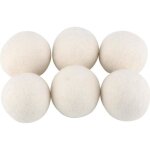 Lot de 6 laine balles à sèche - linge balle de séchage boule adoucissant de lavage rend vêtements doux ... Lot de 6 laine balles à sèche - linge balle de séchage boule adoucissant de lavage rend vêtements doux ...
