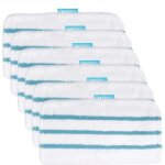 Lot de 6 lingettes microfibres rectangulaires pour black decker balais vapeur - alternative à fsmp20 Lot de 6 lingettes microfibres rectangulaires pour black decker balais vapeur - alternative à fsmp20