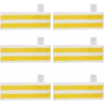 Lot de 6 lingettes de rechange en microfibre compatible avec karcher easyfix sc 1 sc 2 sc 3 sc 4 sc 5 ...