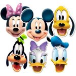 Lot de 6 masques mickey et ses amis disney - enfant - noir - 100% licence disney