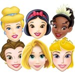 Lot de 6 masques princesses disney - marque disney - licence disney princesses - pour enfants Lot de 6 masques princesses disney - marque disney - licence disney princesses - pour enfants