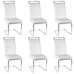 Lot de 6 mixmest chaises de salle à manger style contemporain blanc!!! Lot de 6 mixmest chaises de salle à manger style contemporain blanc!!!