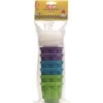 Lot de 6 moules a gelee diametre 7. 3 cm - hauteur 6. 1 cm - couvercle bas et haut pour un demoulage ...