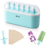 Lot de 6 moules � glace avec batonnet moulle esquimaux plastique popsicle ice maker mold ice cream moule ...