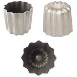 Lot de 6 moules individuels pour canneles bordelais - gobel
