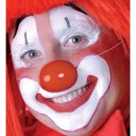 Lot de 6 nez de clown en plastique avec lastique - rouge - pour enfant  partir de 4 ans