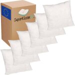 Lot de 6 oreillers moelleu - superkissen24. - coussin avec garnissage fibre polyester - hypoallergenique ...