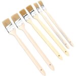 Lot de 6 pinceaux pour radiateur - pinceau angulaire - pinceau � lasure de qualit� - pinceau de peinture ...