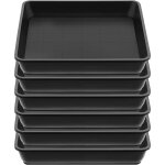 Lot de 6 pots de fleurs carr�s - en - pour plantes d& 39 ext�rieur et d& 39 int�rieur - rectangulaire ...