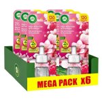 Lot de 6 recharges diffuseur d�sodorisant electrique huiles essentielles fleur de cerisier et framboise ...