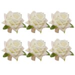 Lot de 6 ronds de serviette en forme de rose faits à la main pour mariage thanksgiving banquet table ... Lot de 6 ronds de serviette en forme de rose faits à la main pour mariage thanksgiving banquet table ...