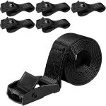 Lot de 6 sangles darrimage courtes avec boucles en métal - avec verrou de serrage pour une sécurité rapide ... Lot de 6 sangles darrimage courtes avec boucles en métal - avec verrou de serrage pour une sécurité rapide ...