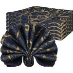 Lot de 6 serviettes carres en tissu de polyester de qualit suprieure serviettes de table en tissu ...