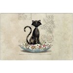Sets de table - kiub - amys chat - lot de 6 - 43 x 28 cm - synthétique - lavable Sets de table - kiub - amys chat - lot de 6 - 43 x 28 cm - synthétique - lavable