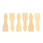 Lot de 6 spatules  raclette en bois 13 cm fackelmann wood edition