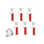 Lot de 6 supports de serrage pour store - store double - sans perage -  fixer et  coller - 2 pices ...