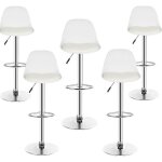 Lot de 6 tabourets de bar moderne - ouistore - chaises de bar rglables cuisine / comptoirs - simili ...