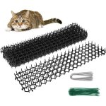 Lot de 6 tapis anti chat avec pointes 49 * 14 cm pic anti chat repousse tapis r�pulsif chat puissant ...