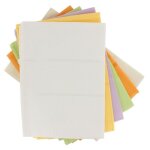 Torchons � broder - lot de 6 - 70 x 44 cm - 6 couleurs - nid dabeille - bande a�da 5 points / cm