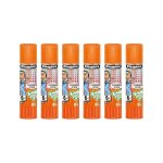 Lot de 6 tubes de colle - transparent - papier - carton - ecole - cléopâtre - 8g Lot de 6 tubes de colle - transparent - papier - carton - ecole - cléopâtre - 8g