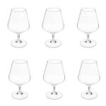 Lot de 6 verres � cognac nora 35cl transparent