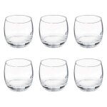 Lot de 6 verres � eau empileau 32cl transparent