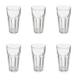 Lot de 6 verres mojito 47cl transparent