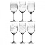Lot de 6 verres  vin gravs 430ml - leonardo - transparent -