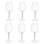 Lot de 6 verres  vin nora 38cl transparent