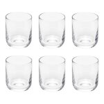 Lot de 6 verrines en verre ahra 10cl transparent