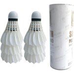 Lot de 6 volants de badminton en plumes doie - stabilit - durable - pour lintrieur et lextrieur
