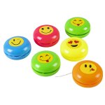 Lot de 6 yoyos en plastique boland - diamtre 35cm - multicolore