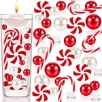 Lot de 6054 perles de remplissage de vase de nol flottantes et diffrentes tailles perles de gel deau ...