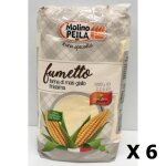 Molino peila - lot 6x farine de mas trs fine sans gluten - italie - molino peila - paquet 1kg