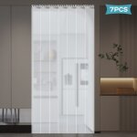 Lot de 7 stores � lamelles en pvc 200 x 18 cm rideaux de porte transparents lamelles de 2 mm d�paisseur ...