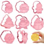Lot de 8 emporte pièces noël moule À biscuits 3d en plastique pour décoration de fondant biscuit cookie ... Lot de 8 emporte pièces noël moule À biscuits 3d en plastique pour décoration de fondant biscuit cookie ...