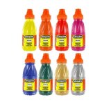 Gouache - cleopatre - n�fertari pr�mium - lot de 8 flacons 250ml - peinture couvrante - pour enfants