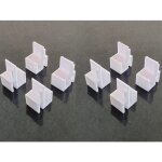 Lot de 8 guides pour porte coulissante de placard avec rails - syst�me de guidage int�gr� et durable