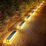 Lot de 8 lampes solaires d& 39 ext�rieur - 50 lm - led - �tanche ip68 - pour d�coration de jardin 8 pack ...